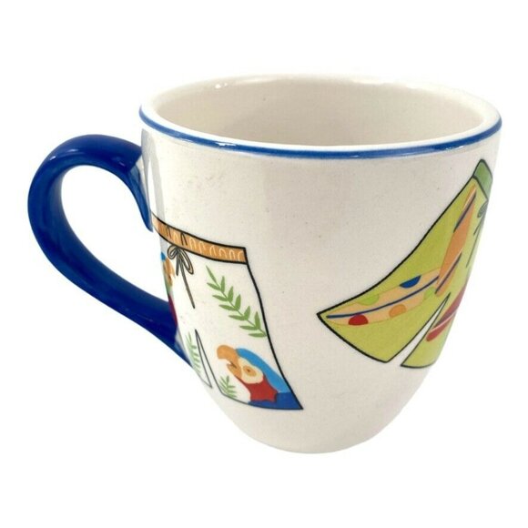 Canterbury Potteries 3 Coffee Tea Mugs 4" Beach Summer Hawaiian - Picture 4 of 12